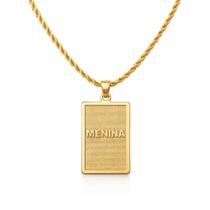 Colar Feminino Pombagira Menina - Banhado em Ouro 18k