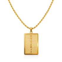 Colar Feminino Pombagira Quitéria - Banhado em Ouro 18k