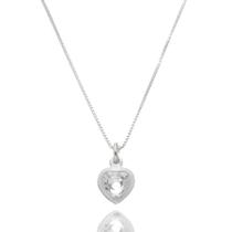 Colar Feminino Ponto De Luz Prata 925 + Caixinha Garantia Nf Colar Feminino Ponto De Luz Prata 925 + Caixinha Garantia Nf
