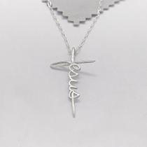 Colar Feminino Prata 925 - Jesus