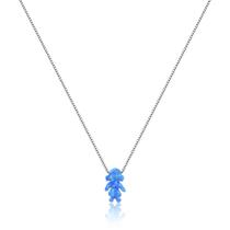 Colar Feminino Prata 925 Pingente Menina Em Pedra Opala Colar Feminino Prata 925 Pingente Menina Em Pedra Opala