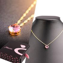 Colar feminino redondo cordão brinde caixa presente Colar feminino redondo cordão brinde caixa presente