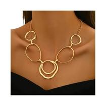 Colar Feminino Retrô De Retalhos Para Feriados, Joia Da Moda Criativa E Irregular, Presente De Colar Feminino Retrô De Retalhos Para Feriados, Joia Da Moda Criativa E Irregular, Presente De