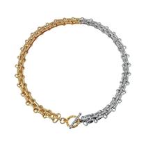 Colar Feminino Robusto Hip Hop Com Corrente De Elo Largo OT Fivela Gargantilha De Metal Joias De