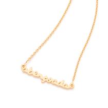 Colar Feminino Rommanel com Palavra Escrita Abençoada 50cm / 45cm - 531853 Colar Feminino Rommanel com Palavra Escrita Abençoada 50cm / 45cm - 531853