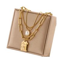 Colar Feminino Simples e Charmoso com Pingente de Bola em Aço Inoxidável