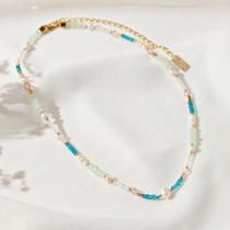 Colar Feminino Soft Cristais Coloridos