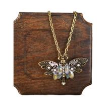 Colar Feminino Vintage Boho Com Pingente De Crânio De Traça Para Uso Diário Em Todas as Estações, Colar Feminino Vintage Boho Com Pingente De Crânio De Traça Para Uso Diário Em Todas as Estações,