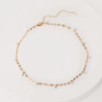 Colar Feminino Zircônia Mini Dourado