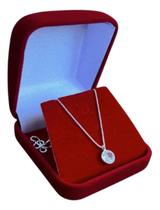 Colar Femino Ponto De Luz Prata 925 Presente Amor Mãe Namoro