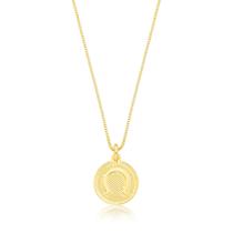 Colar Ferradura Texturizada Revestido em Ouro Colar Ferradura Texturizada Revestido em Ouro