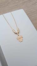 Colar Filha Única Banhado a Ouro 18k Feminino
