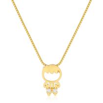 Colar Filho Filha banhado a Ouro 18k Colar Filho Filha banhado a Ouro 18k