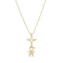 Colar Filho Menino Pedras Zirconias Semi Joias Banhado Ouro Presente Mae Esposa Namorada Colar Filho Menino Pedras Zirconias Semi Joias Banhado Ouro Presente Mae Esposa Namorada