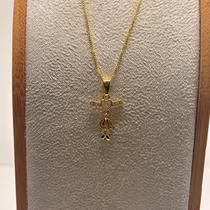 Colar Filho Único Cravejado com Microzircônia Banho de Ouro