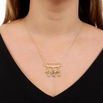 Colar Filhos com 3 Pingentes Menino Menina Anjo Dourado com Pedras de Zircônia Banhado a Ouro 18k Banho Antialérgico Marca Andréia Branco Acessórios Colar Filhos com 3 Pingentes Menino Menina Anjo Dourado com Pedras de Zircônia Banhado a Ouro 18k Banho Antialérgico Marca Andréia Branco Acessórios