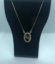 Colar Filhos - Dois Meninos Banhada a Ouro 18kt