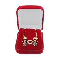 Colar Filhos Dois Meninos Banhado A Ouro 18k
