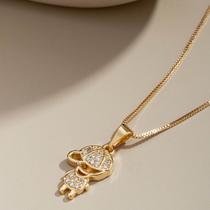 Colar Filhos Pingente Menino, Semijoia, Ouro 18K Colar Filhos Pingente Menino, Semijoia, Ouro 18K