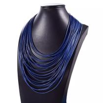 Colar fio Azul Marinho Colar fio Azul Marinho