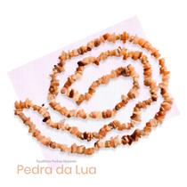 Colar Fio Cascalho Pedra da Lua Creme - Intuição