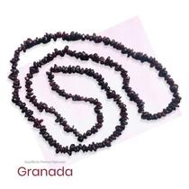 Colar Fio Cascalho Pedra Granada - Vitalidade Colar Fio Cascalho Pedra Granada - Vitalidade