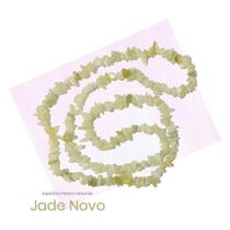 Colar Fio Cascalho Pedra Natural Jade Novo - Pureza