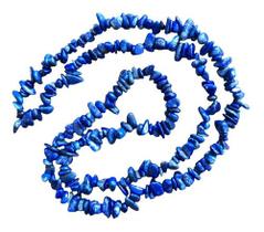 Colar Fio Cascalho Pedra Natural Lápis Lazúli - Evolução