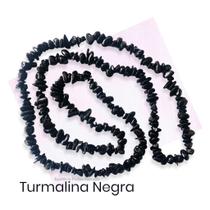 Colar Fio Cascalho Pedra Turmalina Negra - Proteção Colar Fio Cascalho Pedra Turmalina Negra - Proteção
