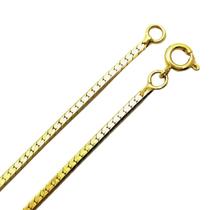 Colar Fita Serpentina Cobra 40cm Banho De Ouro 18k 3077 Colar Fita Serpentina Cobra 40cm Banho De Ouro 18k 3077