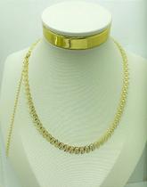 Colar Flecha com Extensora - 40cm - Banho Ouro 2 Milésimos com Verniz - 1 Unidade Colar Flecha com Extensora - 40cm - Banho Ouro 2 Milésimos com Verniz - 1 Unidade