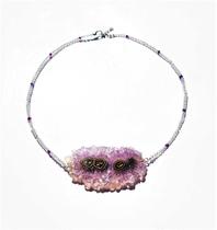 Colar Flor De Lavanda - Estalactite Uruguaia