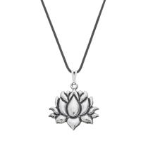 Colar Flor de Lótus 20mm - Cordão Fino - Sunshine Cristais Colar Flor de Lótus 20mm - Cordão Fino - Sunshine Cristais