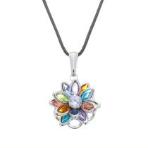 Colar Flor de Lótus colorida 13mm Sunshine Cristais Colar Flor de Lótus colorida 13mm Sunshine Cristais