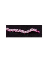Colar florzinha simples pérola e rosa Colar florzinha simples pérola e rosa