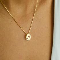 Colar folheado a ouro 18k fé Cristalsemijóias