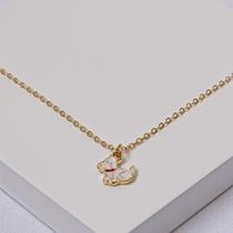 Colar Folheado a Ouro Pingente Cachorro