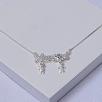 Colar Folheado a Prata Pingente Amor e Filhos