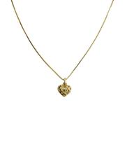 Colar Folheado Coração Pequeno com Pedras Colar Folheado Coração Pequeno com Pedras