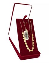 Colar Gargantilha 15 Corações Corrente Choker Ouro 18k 1966985