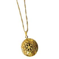 Colar Gargantilha Aromatizador Difusor Pessoal 20mm - Dourado Colar Gargantilha Aromatizador Difusor Pessoal 20mm - Dourado