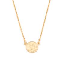 Colar gargantilha banhado ouro 3x 24k 18k e 22k rommanel redondo espírito santo me guarde 531855