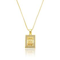 Colar Gargantilha Banho de Ouro 18K Religioso Católico