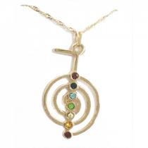 Colar Gargantilha Cho-Ku-Rei com 7 Chakras 4cm - Dourado Colar Gargantilha Cho-Ku-Rei com 7 Chakras 4cm - Dourado