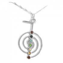 Colar Gargantilha Cho-Ku-Rei com 7 Chakras 4cm - Prateado Colar Gargantilha Cho-Ku-Rei com 7 Chakras 4cm - Prateado