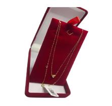 Colar Gargantilha Choker Elos Iguais Pingente Coração Ouro 18k 1894097 Colar Gargantilha Choker Elos Iguais Pingente Coração Ouro 18k 1894097