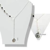 Colar Gargantilha Corrente Choker Folhadas Semijoias Prata