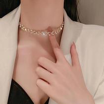 Colar Gargantilha de Pérolas - Estilo Coreano Elegante e Simples