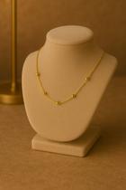 Colar Gargantilha Delicada Esferas Pequenas Minimalista 45cm Colar Gargantilha Delicada Esferas Pequenas Minimalista 45cm