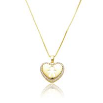 Colar Gargantilha Feminina Banhada a Ouro 18k com Pingente
